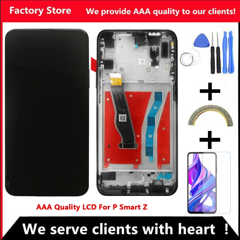 10-сенсорный ЖК-дисплей AAA для Huawei P Smart Z экран телефон | Мобильные телефоны и
