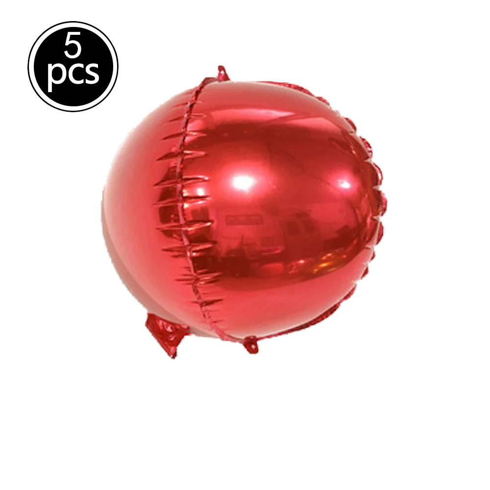 

5Pcs18/32 Inch 4D Golden Round Foil Balloons Rose Gold Balloon Birthday Party Decoration Children Adult Inflatable Balloon globe