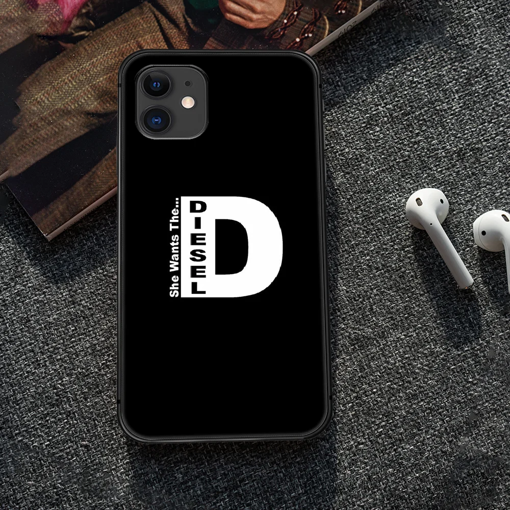 

Italian fashion brand Diesel Phone Case Cover Hull For iphone 5 5s se 2020 6 6s 7 8 12 mini plus X XS XR 11 PRO MAX black Prime