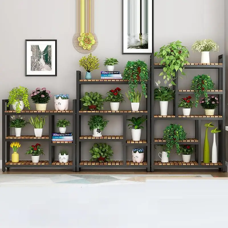 

Jardin Ladder Plantenstandaard Soporte Plantas Interior Stojak Na Kwiaty Rack Outdoor Flower Stand Dekoration Plant Shelf