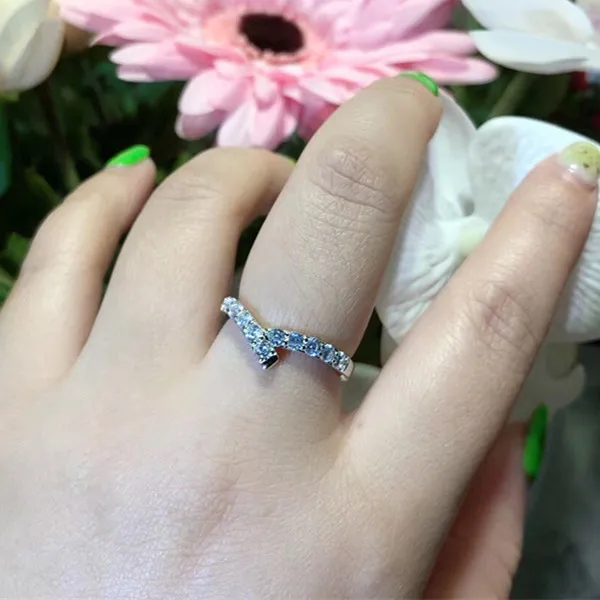 

Designer Fashion 925 Sterling Silver Jewelry 3A Cubic Zirconia Party Ring