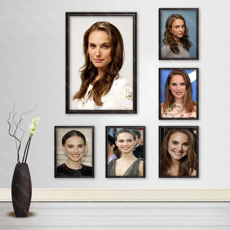 

Canvas Painting Actor Wall Art Natalie Portman Posters And Prints Wall Pictures For Room Decoration Home Decor Customizable