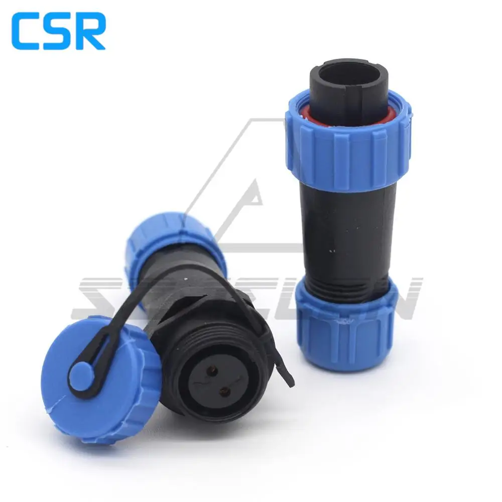 SP13 водонепроницаемые разъемы 2 pin соединитель провода в провод круглые разъем