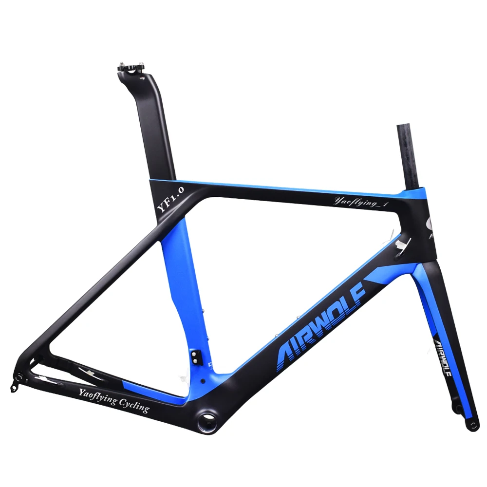 

2022 NEW Speed Carbon Road Frame Aero Disc Brake Bike Frameset UD 1-1/8'' 1-1/2'' T1000 Carbon Fiber Road Bicycle Frame 700*32C