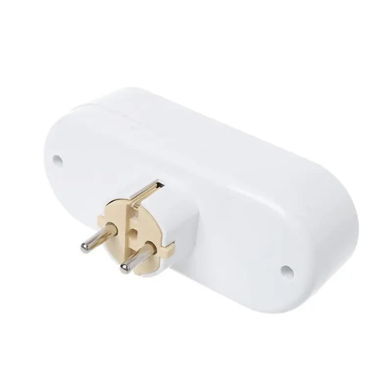 Штепсельная Вилка с тремя полюсами стандарта ЕС адаптер питания для путешествий