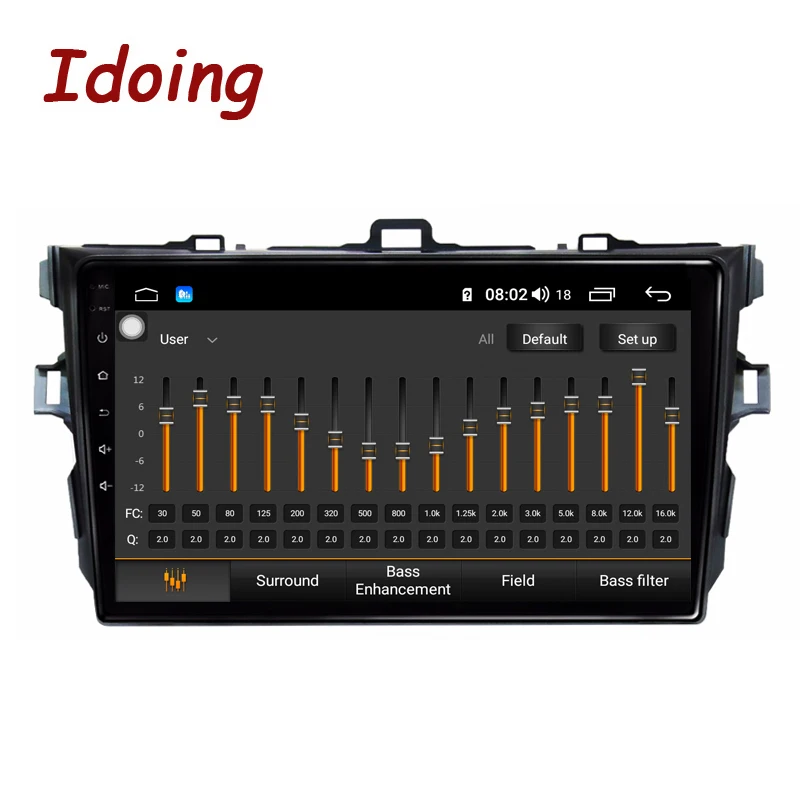 Idoing " 4G+ 64G 2.5D ips Восьмиядерный автомобильный Android8.1 радио плеер для Toyota Corolla 10 E140 E150 2006-2011 gps навигация Нет 2 din