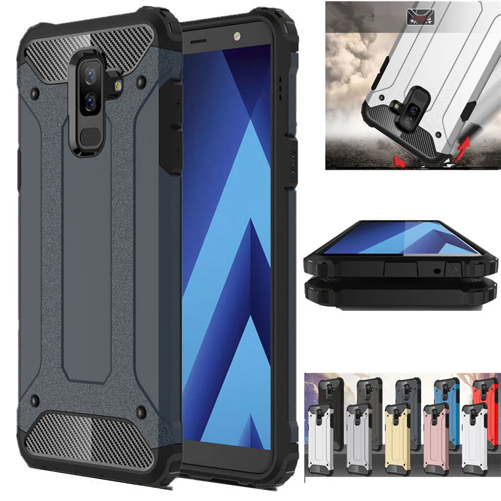 Бронированный чехол для Samsung Galaxy A6 A8 A7 A9 2018 A6plus A8plus жесткий противоударный A10 A20 A30