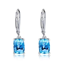 huitan classic single cubic zirconia dangle earrings for women bling bling party jewelry daily wear versatile female earring hot