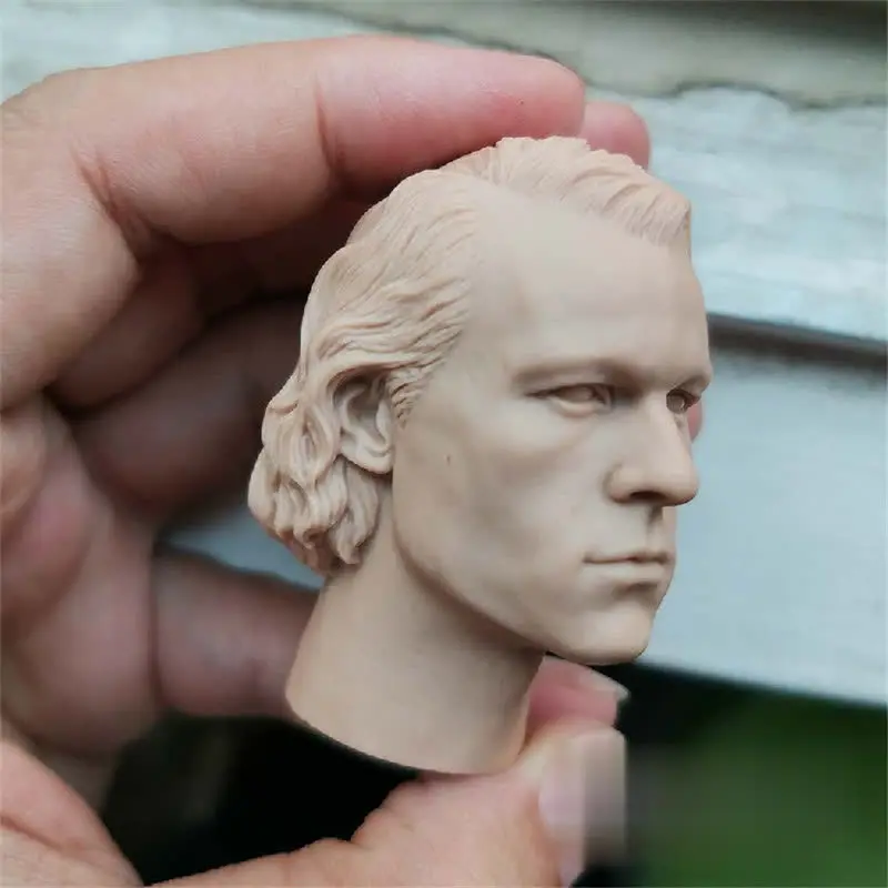 Неокрашенная модель головы Джокера Heath Ledger в масштабе 1/6 для экшн-фигурок кукол