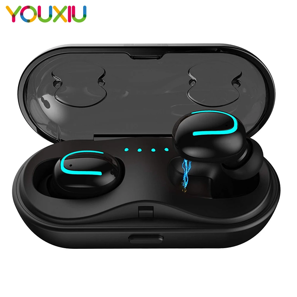 

TWS-наушники Q13S 5,0 с поддержкой bluetooth и зарядным футляром