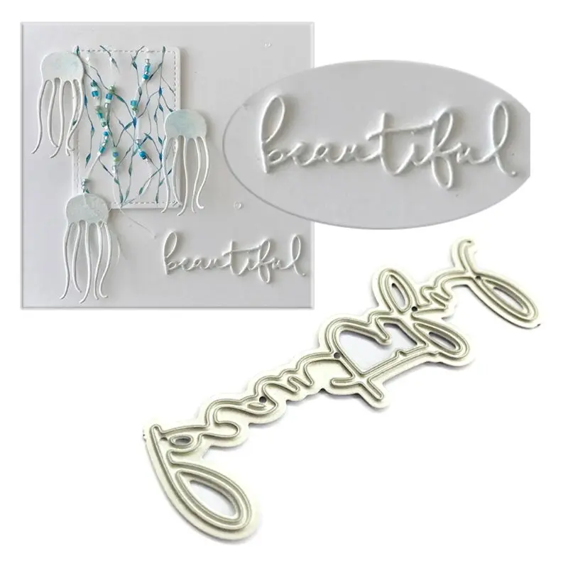 

Beautiful Metal Cutting Dies Stencil Scrapbooking DIY Album Stamp Paper Card Embossing Decor Craft New Dies for 2020