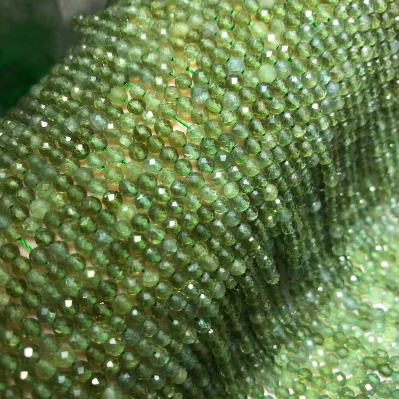 ICNWAY 3 мм натуральный зеленый Апатит граненый круглый драгоценный камень Бусины Diy