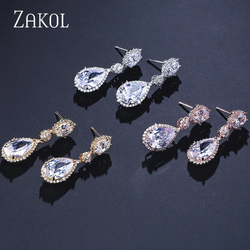 ZAKOL новинка элегантный кубический цирконий класса ААА фотокристалл длинная