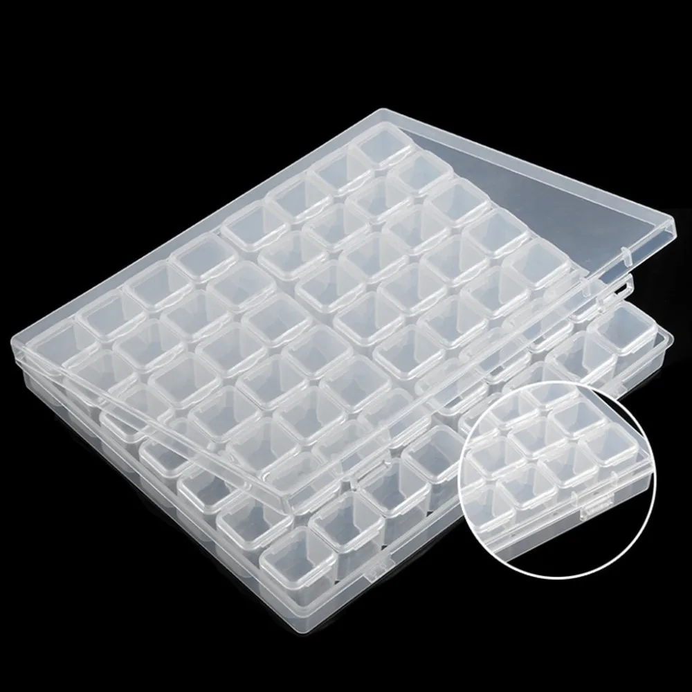 

PDMDOG 28/56 grid Dismountable diamond painting Accessories Diamond Embroidery Cases PP plastics Box Organizer Home Storage boxe