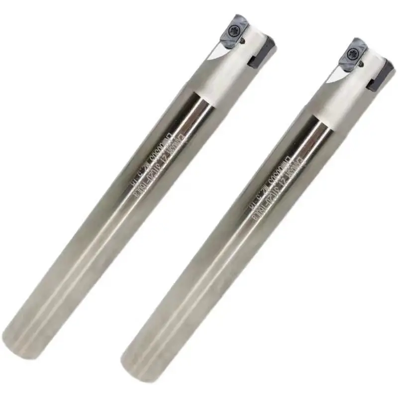 Herramienta de torneado de acero de tungsteno EXN03R, soporte de fresado antivibración + 10 uds, LNMU0303ZER, juego de herramientas de alimentación rápida de doble cara