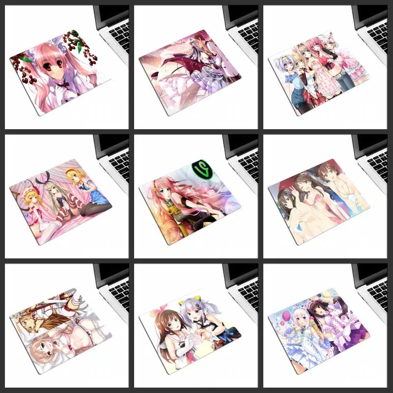 

XGZ Russian Promotional Anime Mouse Pad Cartoon Cute Sweet Girl Computer Keyboard Table Mat Washable Coaster Rubber Non-slip