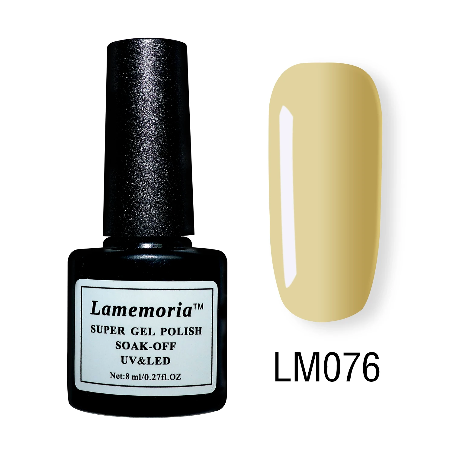 LM076 Lamemoria, 8 мл, Гель-лак для ногтей, гибридный, все для маникюра, 60 цветов, полуперманентный УФ лак для ногтей, Prime Gel Ongle Paznokcie - Цвет: LM076