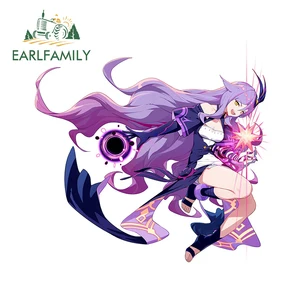 EARLFAMILY, 13 см x 12,3 см, для Honkai Impact 3, волшебные девушки, автомобильные Стикеры, водонепроницаемые наклейки, окклюзия, царапины, виниловый декор для автомобиля
