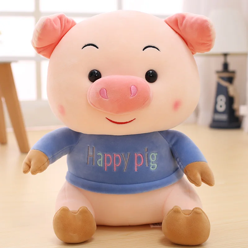 

Cute Super Soft Skin-friendly Pig Plush Doll Toy Girl Heart Pillow Doll Accompany Sleeping Doll Pig Year Mascot Zodiac Pillows