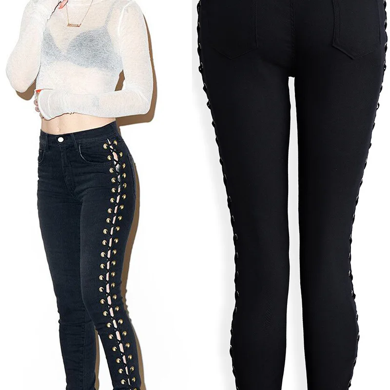 Новинка 2017 года европейские хипстерские всесезонные женские джинсовые брюки с