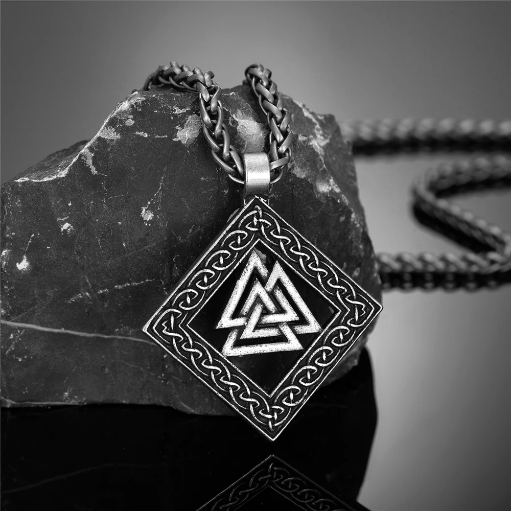 Ретро-символ викинга Троицы скандинавские ожерелья-руны для мужчин кулон