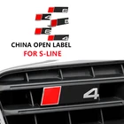1 шт. новый автомобильный Стайлинг металлическая буква + номер Автомобильная передняя решетка радиатора эмблема наклейка для Audi S3 S4 S5 S6 S8 RS3 RS4 RS5 RS6 RS8 автомобильные товары