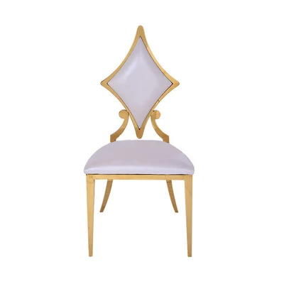 

New creative modern style PU leather metal dining chair with backrest delicate durable beat quality stool for best service