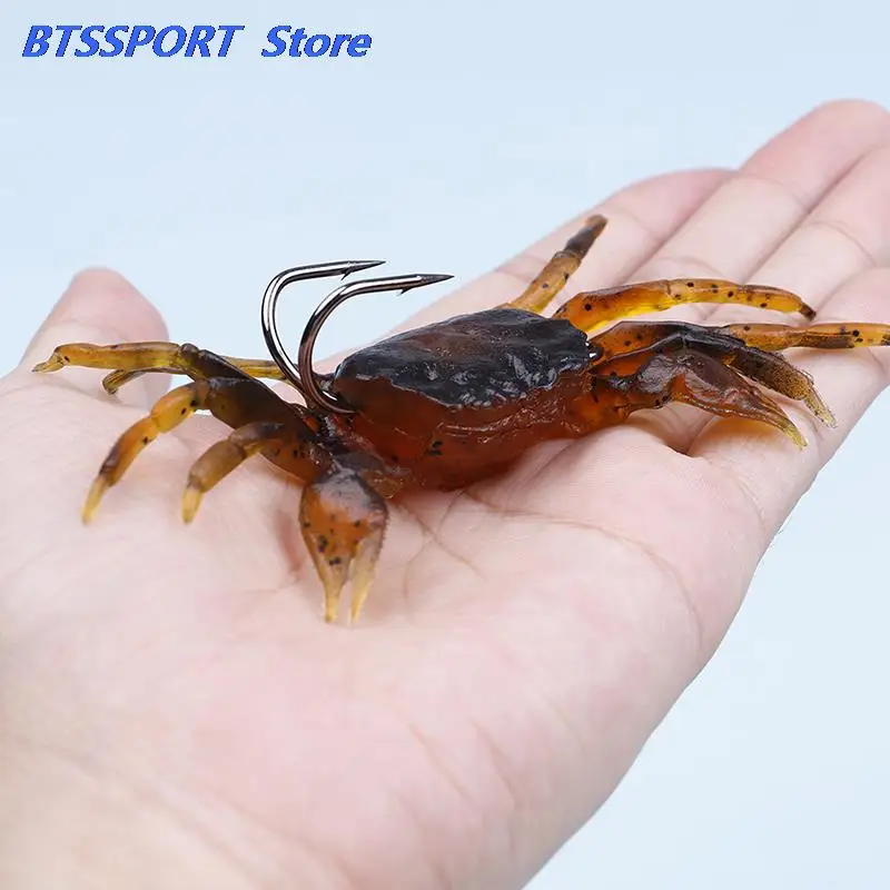 Яркая Мягкая рыболовная прикормка искусственные приманки краб с острыми