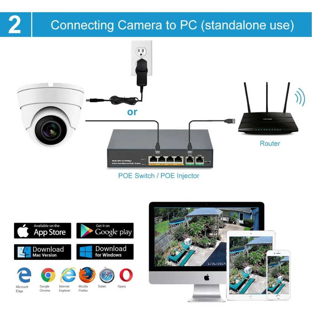 UniLook(Hikvision совместимый) 5 Мп купольная POE ip-камера с аудио домашней/наружной безопасности ночного видения IR 30 м IP66 ONVIF H.265