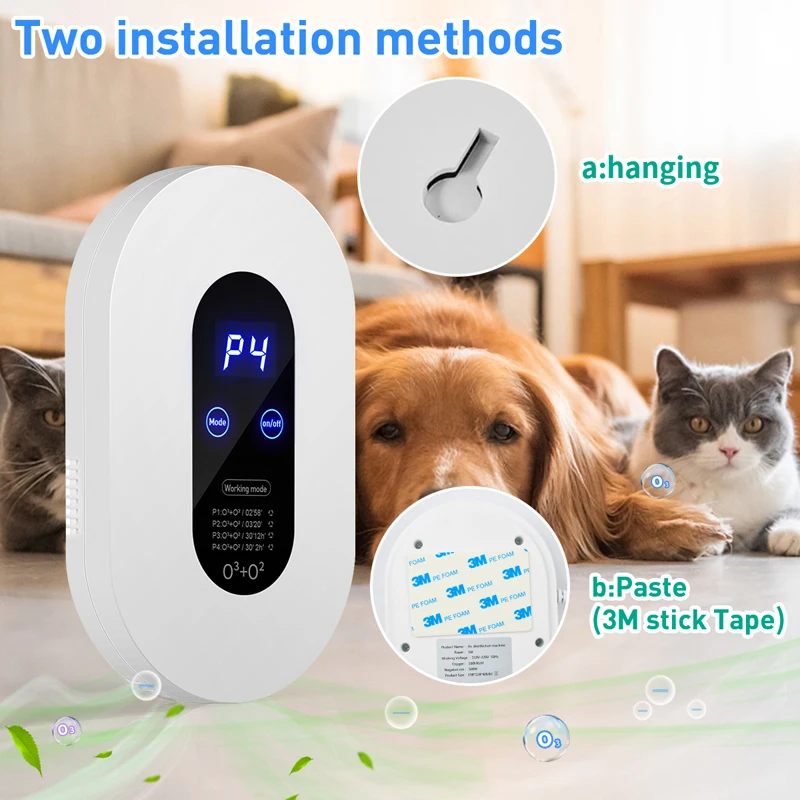 

Cornmi LED Display Air Purifier Ozone Generator 220V Smart Formaldehyde Deaerator Machine Kitchen Toilet Deodorant Deodorizer
