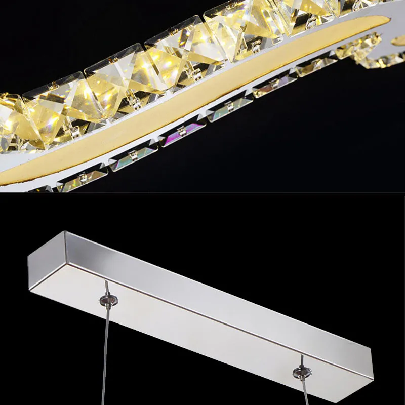 Светодиодные подвесные светильники современные хрустальные лампы для столовой