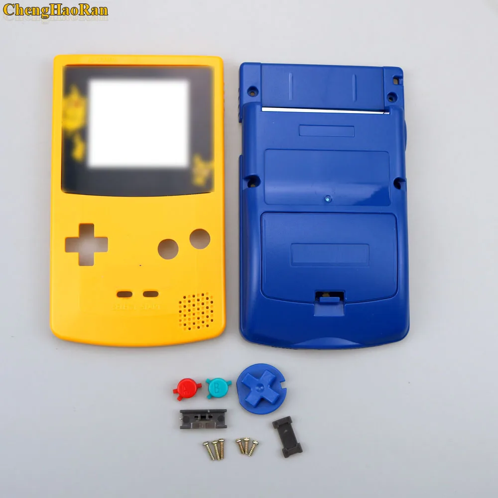 1 чехол для корпуса GBC ограниченный желтый + синий корпус GameBoy цветные с резиновыми
