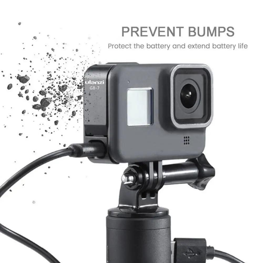 Съемный адаптер Type-C для зарядки аккумулятора металлический Адаптер GoPro Hero 8