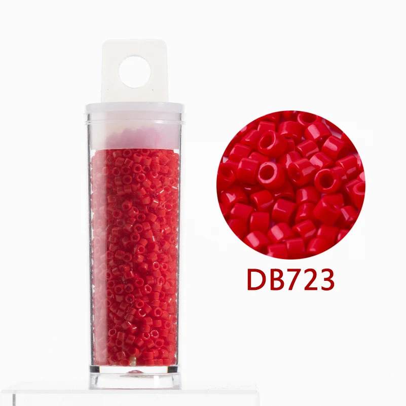 

Taidian Round Miyuki Delica Seedbeads 11/0 1.6x1.3mm Opaque Red DB723 10grams/barrel Simplicity Native Artist