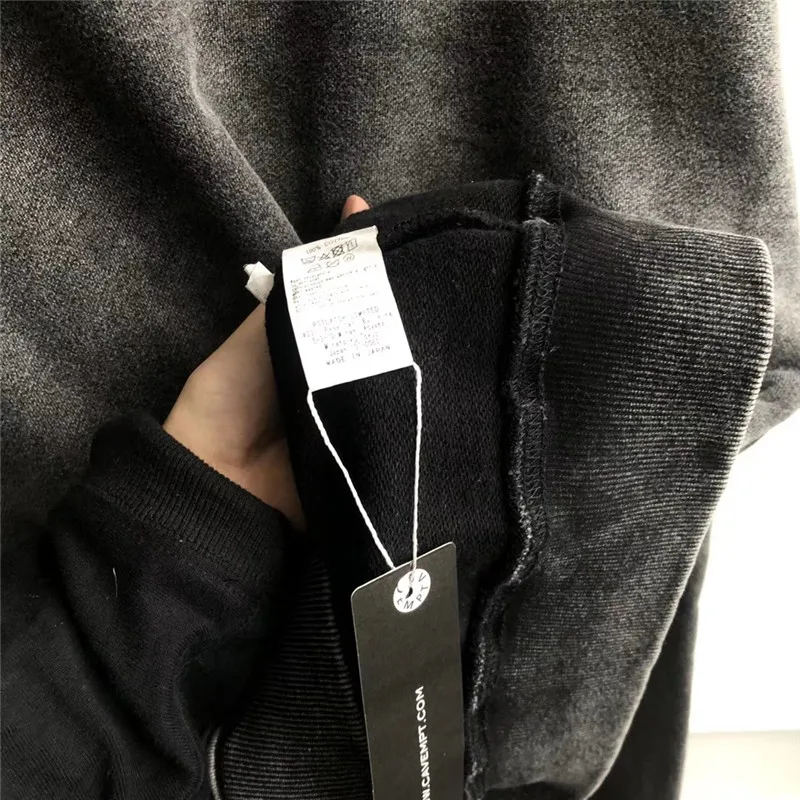 Синяя лента, CAV, EMPT C. E19AW, худи с капюшоном, Ретро стиль, стирается, для пожилых мужчин и женщин, 1:1, высокое качество, CAV, Empt, CAV, EMP, толстовка с капюшоном