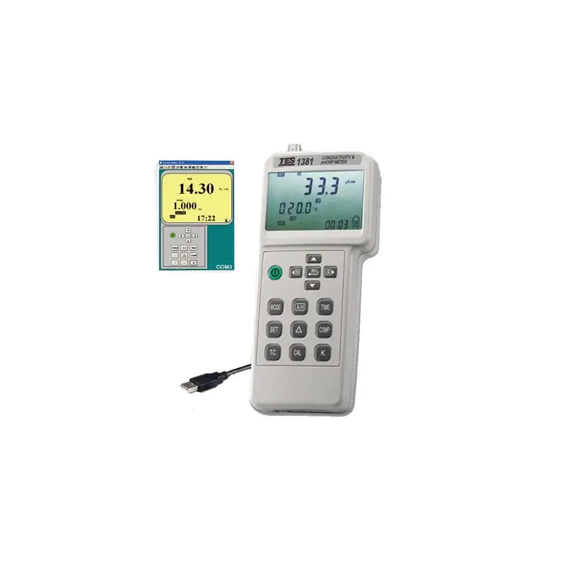 TES 1381K цифровой измеритель температуры PH / ORP TES1381K|Измерители pH| |