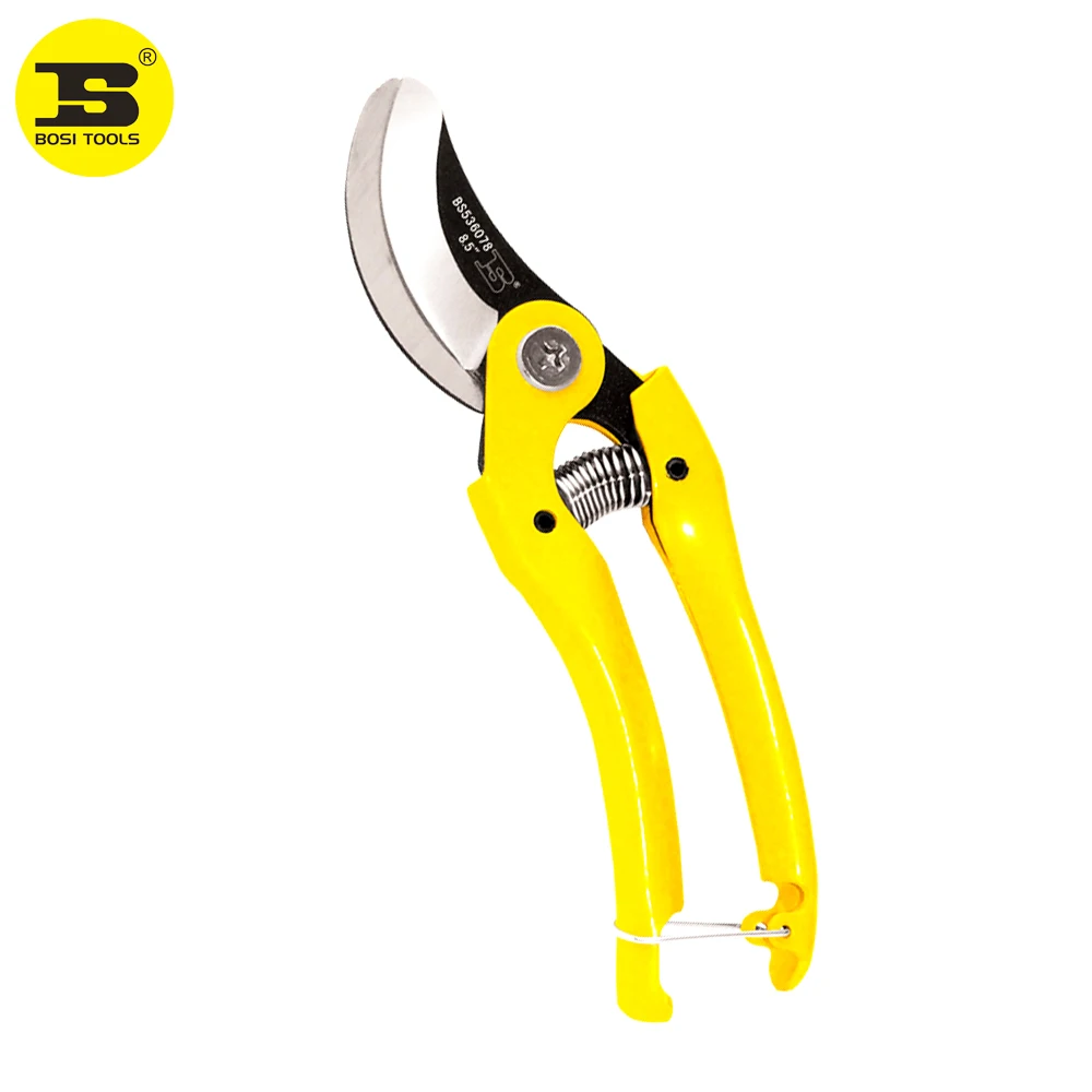 

BOSI 8.5"/220mm Stainless Steel Scissors Garden Pruner Metal Handle