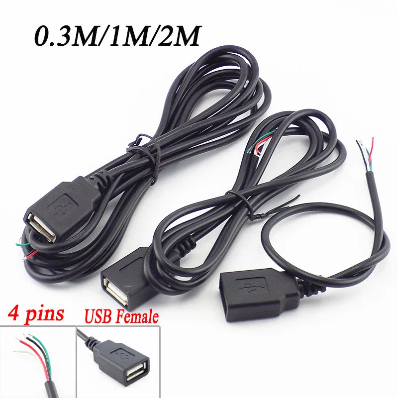 Кабель Micro USB 2 0 5 В 4 контакта гнездовой разъем провода удлинитель для