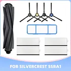 Для Silvercrest SSRA1, Роботизированная кожа, основная резиновая вращающаяся щетка, фильтр НЕРА, сетчатый фильтр, щетка для предварительного фильтра
