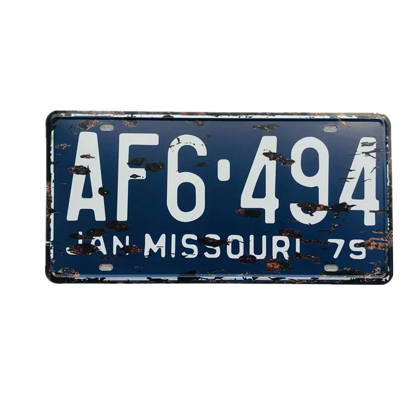 

AF6 494 Car License Plate Metal Plate Car Number Tin Sign Bar Pub Cafe Home Decor Metal Wall Art Metal Poster