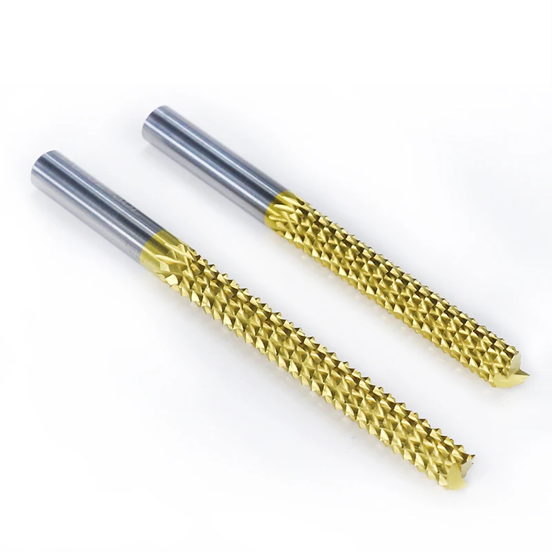 

Corn Engraving Bit 4-6mm Shank PCB Milling Cutter TiN Coating Tungsten Carbide End Mill For PCB Machine CNC Router Bit