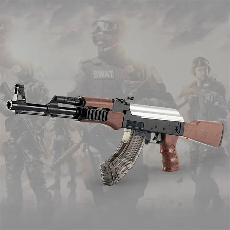 AK47 Электрический всплеск детский игрушечный пистолет водный для мальчиков винтовка пистолет Открытый Живой CS игры руководство винтовка игрушки для рождественских подарков