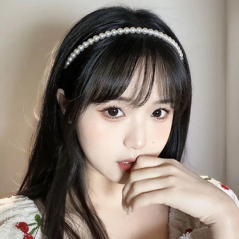 Ободок для волос с бантом и подсолнухом Женский роскошный обруч большим жемчугом