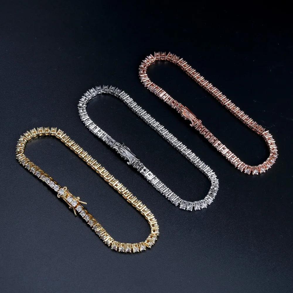 Браслет Теннисный с фианитами класса AAA + 5 мм|Цепочки и браслеты| |