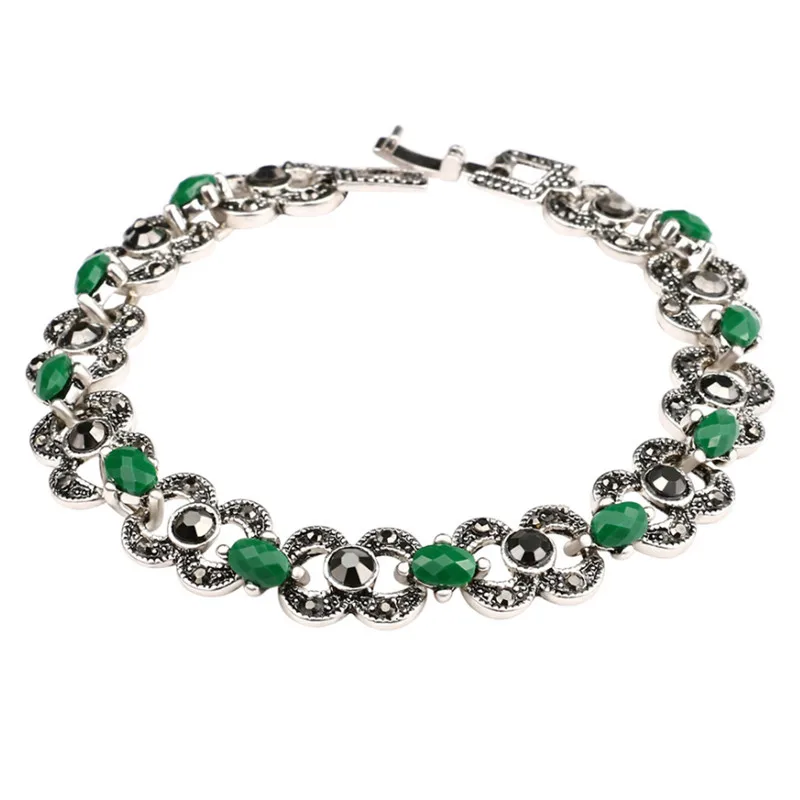 Индийские женщины Богемские Этнические украшения серебряный цвет браслеты