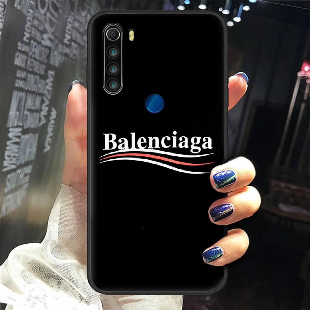 

French Luxury Brand Phone Case Cover Hull For XIAOMI Redmi 7a 8a S2 K20 NOTE 5 5a 6 7 8 8t 9 9s Pro Max black Shell 3D Prime