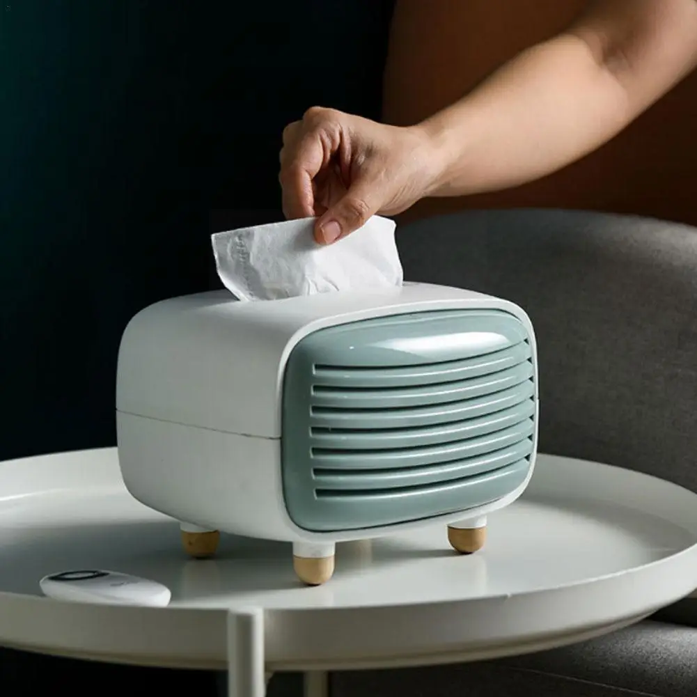 

Cuteradio Model Tissue Box Desktop Paper Holder Towel Napkin Craft Ornament Organizer B Storage Wipes Wet Storage Dust G1t5