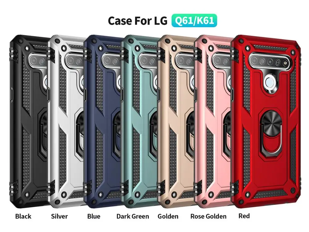 

Magnetic Car Phone Cover For LG K61 K30 K10 K12 Plus K31 K40 K50 K50S K51 Q51 Q60 Q61 X4 Plus Stylo 5 6 Aristo 2 3 4 5 Plus Case