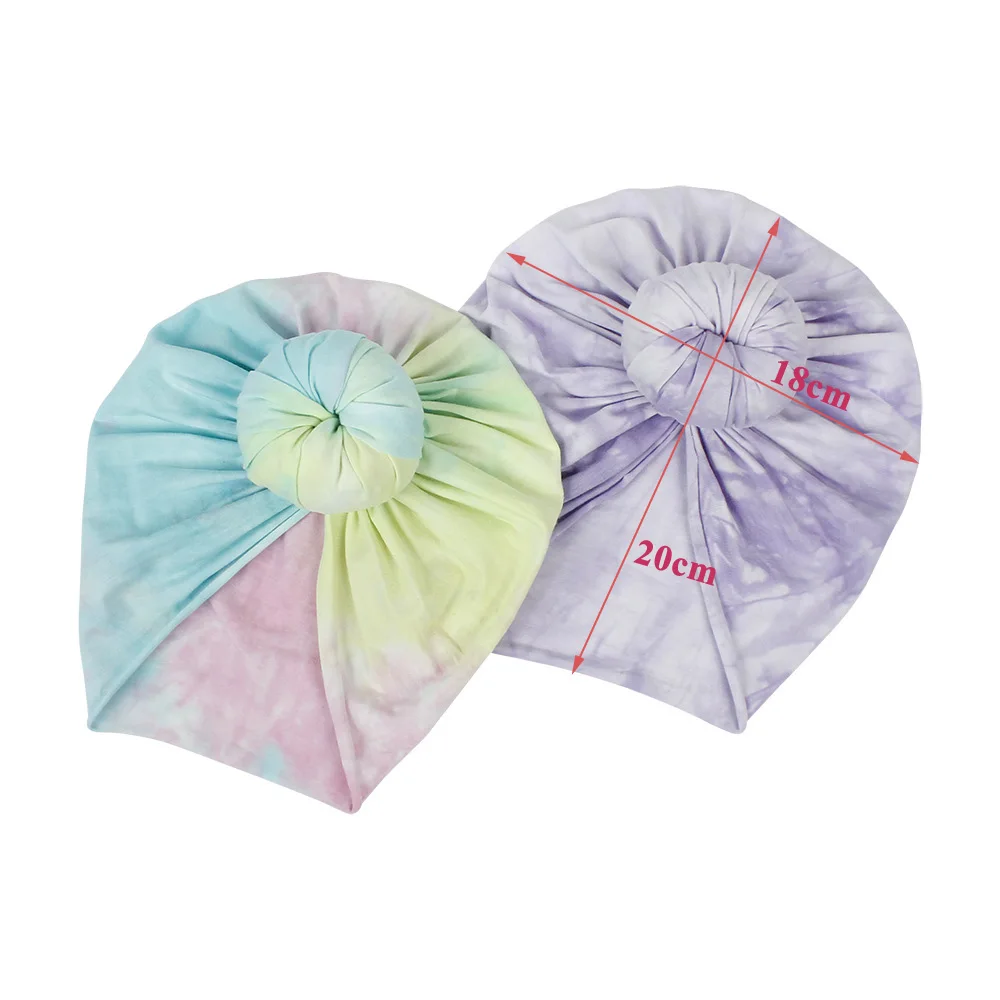 

New Tie-dye Baby Hat for Girls Beanie Bohemia Headwear Kids Hats Caps Toddler Turban Baby Bonnet Cap Kids Boy Hat