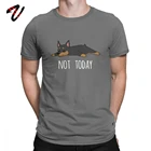 Забавная футболка Not Today, миниатюрная футболка Pinscher с собакой, мужские топы, футболка с коротким рукавом, подарок на день рождения, роскошные хлопковые футболки